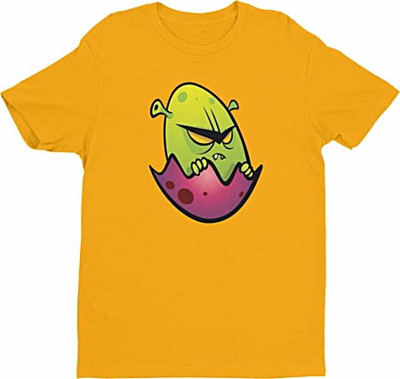 Designer tshirts - Cartoon alien tshirt