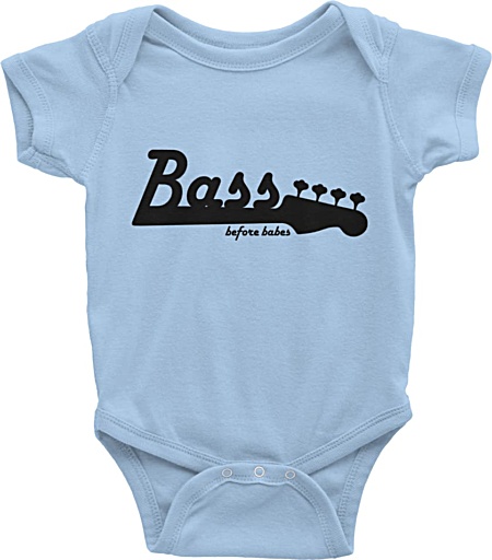 Little Musicians Bass Player Baby Onesie