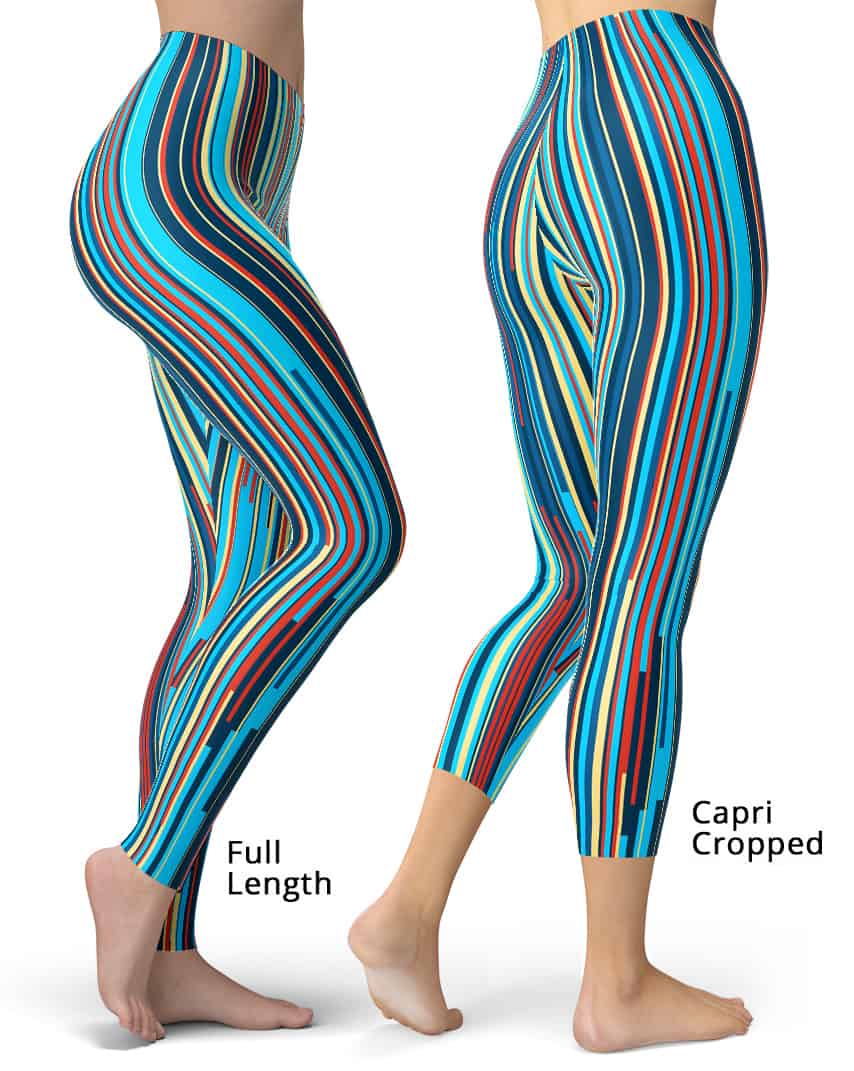 Psychedelic Circles Leggings - Designed By Squeaky Chimp T-shirts