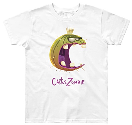 Kactus Zombie Designer tshirt for children