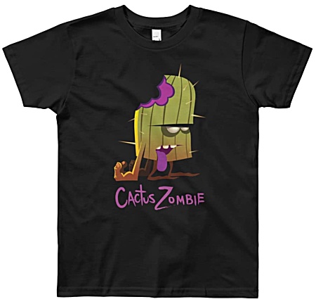 Kactus Zombie Designer tshirt for children