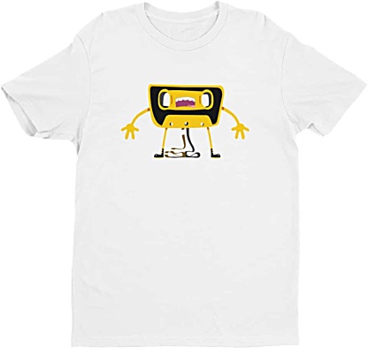Retro Cassette Tshirt - Tees for Men by Squeaky Chimp