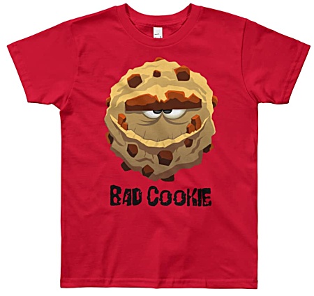 Cookie Monster Tshirt - Bad Cookie T-shirt for youthes