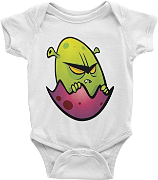 Alien Designer Baby Onesie