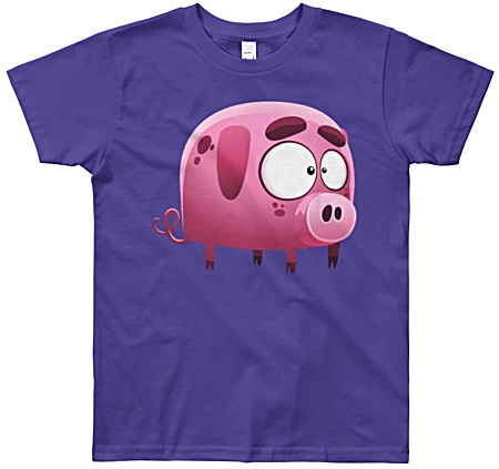 Little Piggy Tshirt for Kids + Youth Sizes