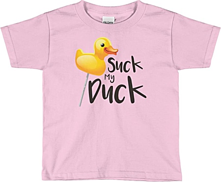 Suck My Duck Rude Children's Kids Tshirt
