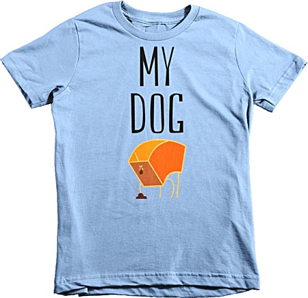 My Dog Poop Children's Kids Tshirt