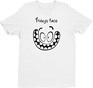 Friday Face Tshirt - Days of the week Mens Tshirt