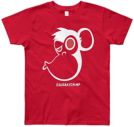 Chimp Kiss Kids Monkey Tshirt