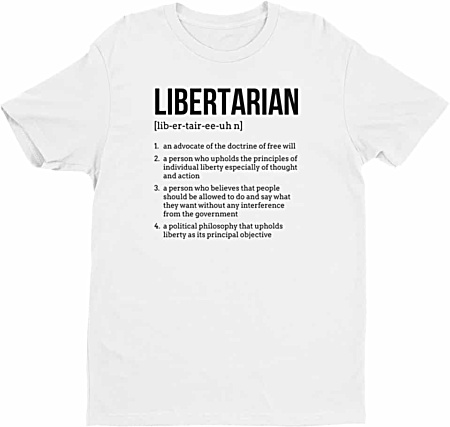 Political Freedom Libertarian Tshirts- Tshirts by Squeaky Chimp