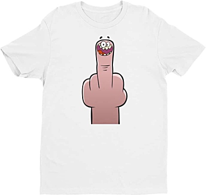 Middle Finger Rude Tshirt for Men