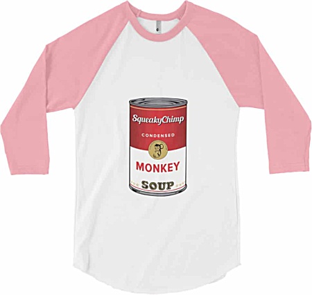 Can of Monkey Soup Can - Long Sleeve Baseball T-Shirt