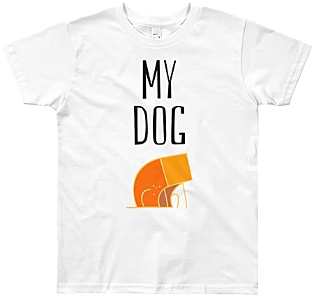 My Dog designer Children's Kids Tshirt