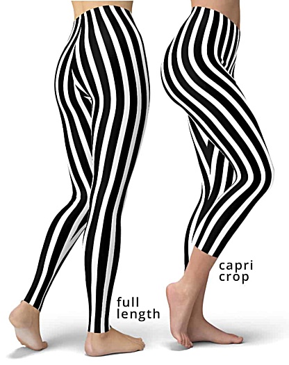 black white stripes referee stripe leggings legging