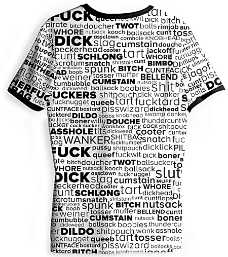 English Swear Words Rude T shirt - Rude Swear Shirt - Cuss t-shirt