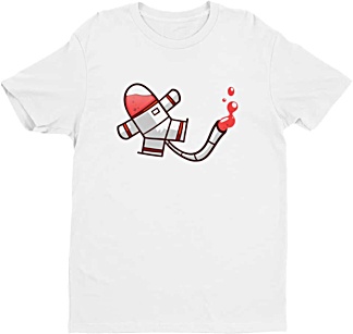 Cool mens spaceman tshirt