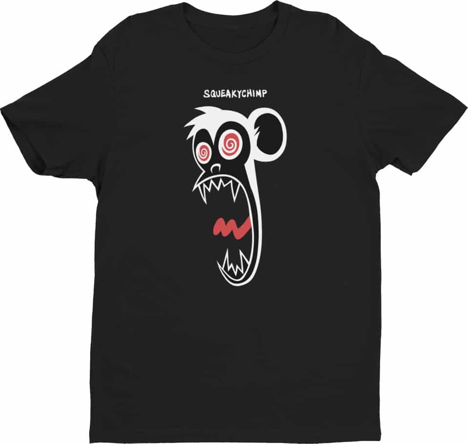 Crazy Squeaky Chimp T-shirt - Men's Short Sleeve