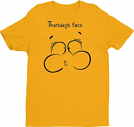 Thursday Face Tee - Days of the week tshirts - Men