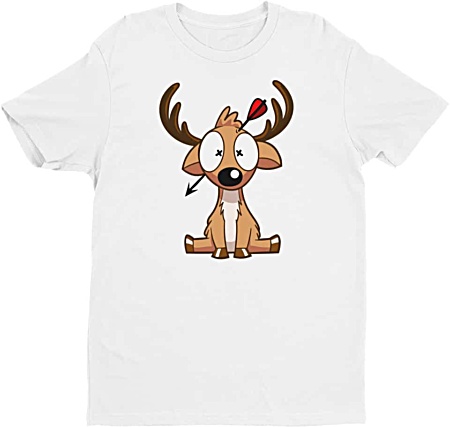 Deer Hunter Tshirt - Tshirts by Squeaky Chimp