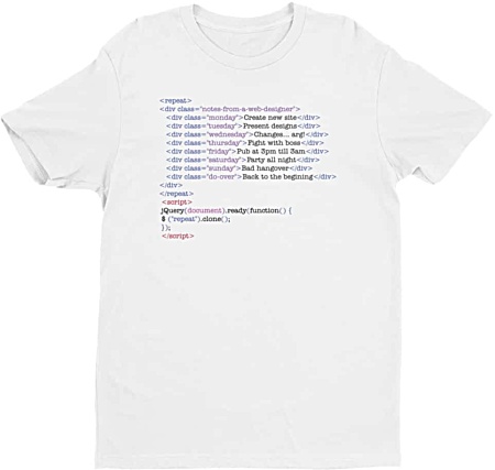 Web Designer Tshirts - Short Sleeve Men