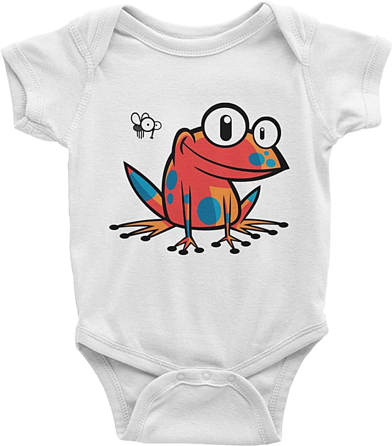 Poison Frog - Short Sleeve Onesie - Designed By Squeaky Chimp T-shirts ...