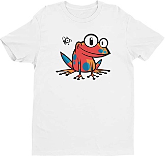 Poison Dart Frog Tshirt - Tees for Men by Squeaky Chimp