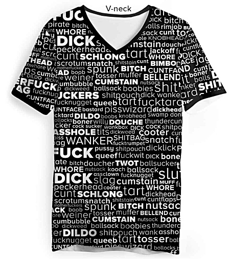 English Swear Words Rude T shirt for Men - Rude Swear Shirt - Cuss t-shirt