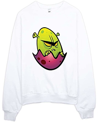 Alien Egg Designer Sweatshirt