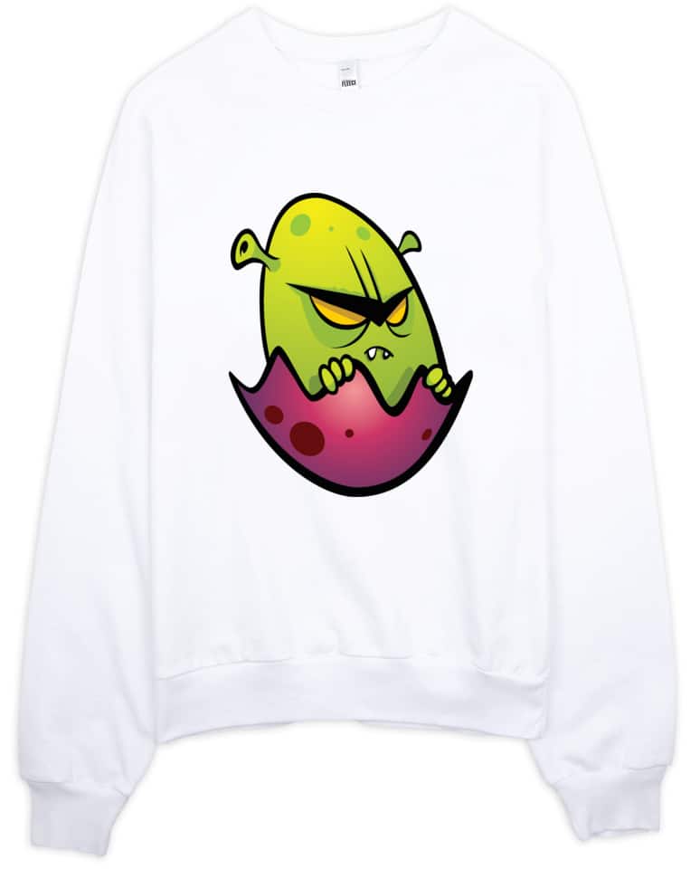 Alien Egg Designer Sweatshirt