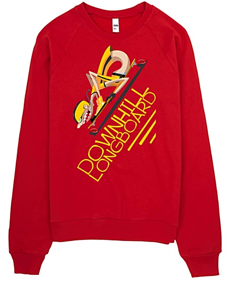 Downhill Longboard Skater Sweatshirt