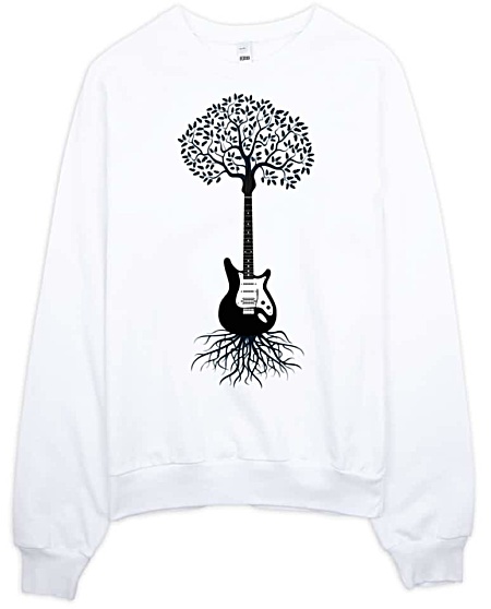Guitar Sweatshirt American Apparel