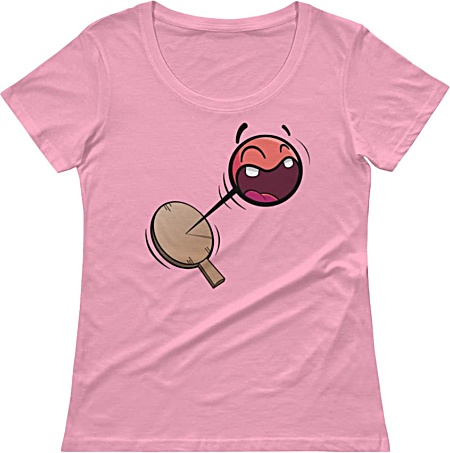 Retro Paddle Ball Tshirt - Ladies Shirt