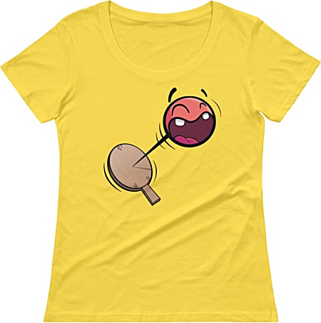 Retro Paddle Ball Tshirt - Ladies Shirt