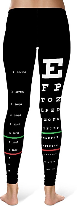 snellen eye chart leggings
