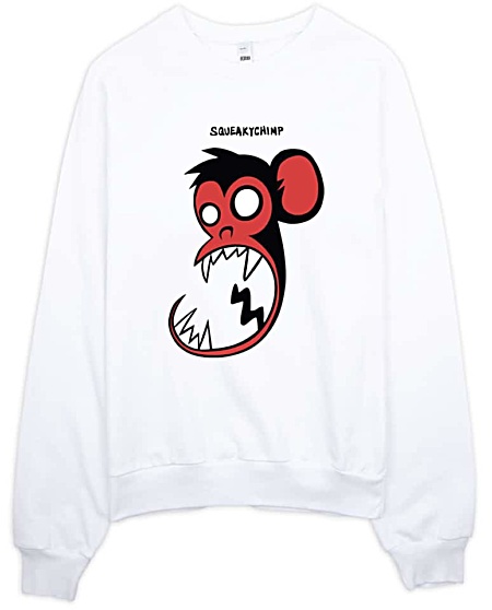 Squeaky Chimp Monkey Sweatshirt