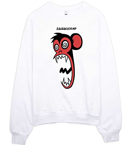 Squeaky Chimp Crazy Monkey Sweatshirt