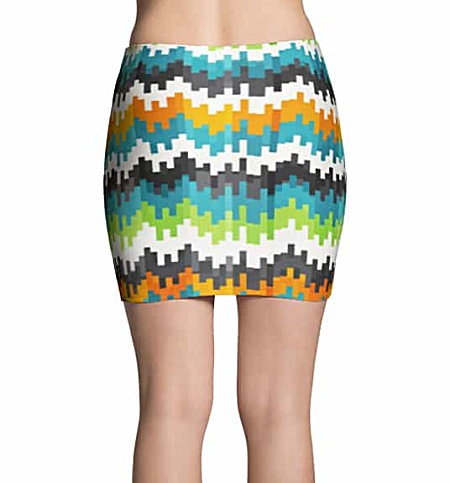 Cool Pixel Mini Skirt