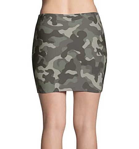 Camouflage Camo Mini Skirt