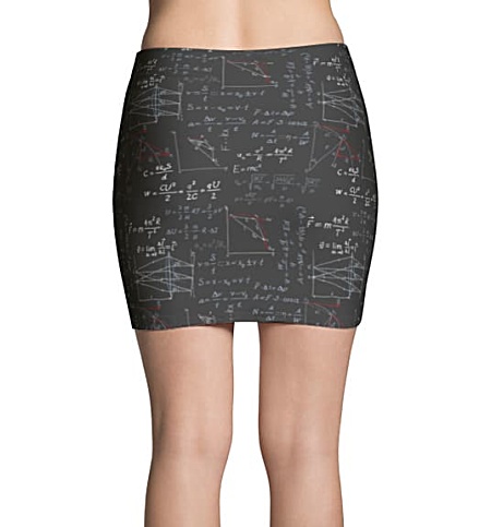 Physics Formula Mini Skirt