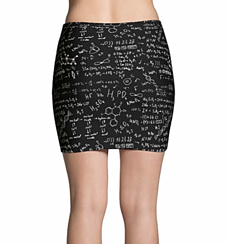 Science Chemical Formula Mini Skirt