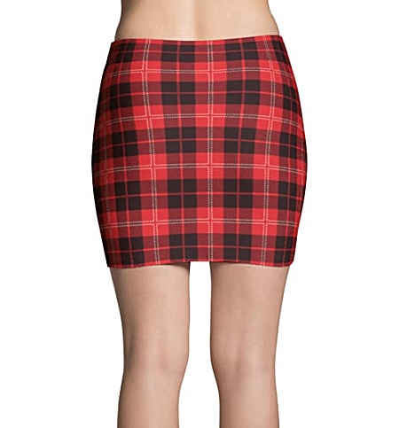 Scottish Tartan Plaid Mini Skirt