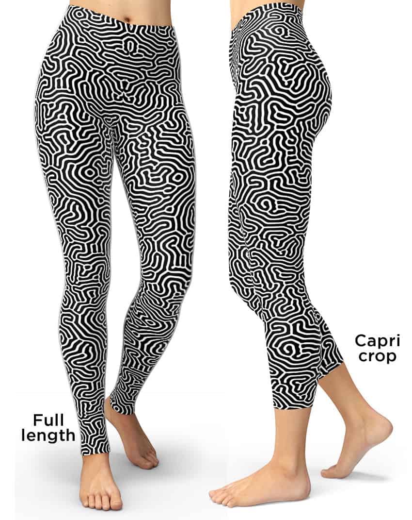 Biological Abstract Leggings - Designed By Squeaky Chimp T-shirts & Leggings