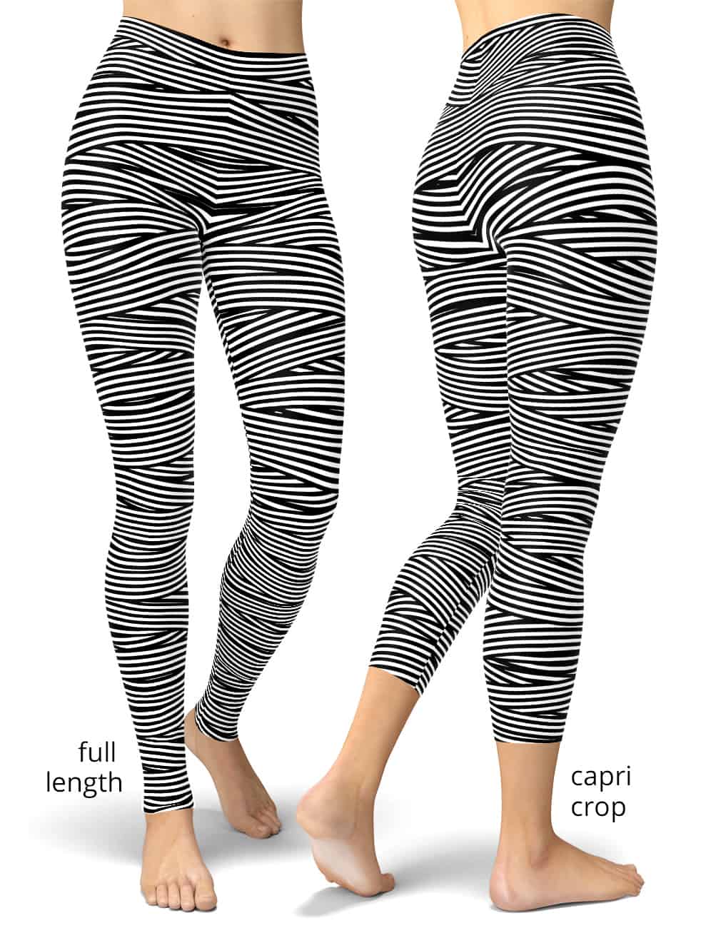 Bandage Stripe Leggings - Designed By Squeaky Chimp Tshirts & Leggings