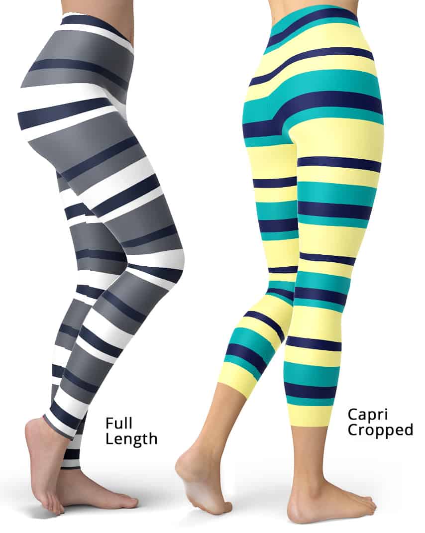 Hot Striped Leggings - Designed By Squeaky Chimp T-shirts & Leggings
