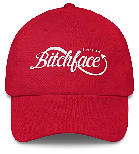 Bitchface girls rude baseball cap hat