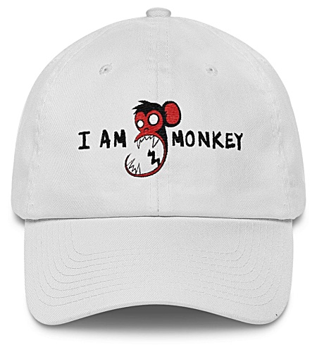 I am monkey - monkey baseball cap - twill hat