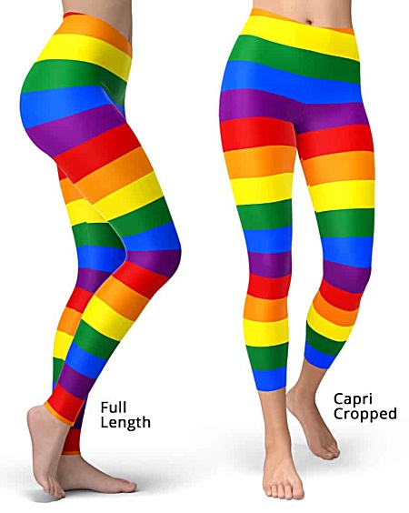 Gay flag leggings for gay pride parades