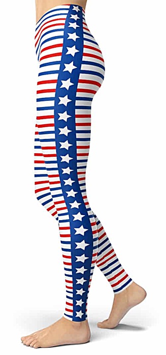 Fourth of July Leggings - American Patriotism