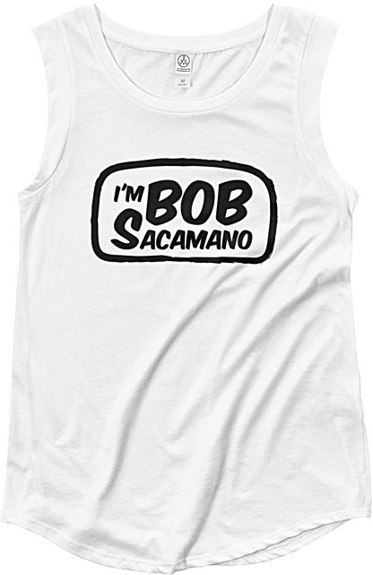 I’m Bob Sacamano Seinfeld sleeveless tshirt - womens muscle shirt