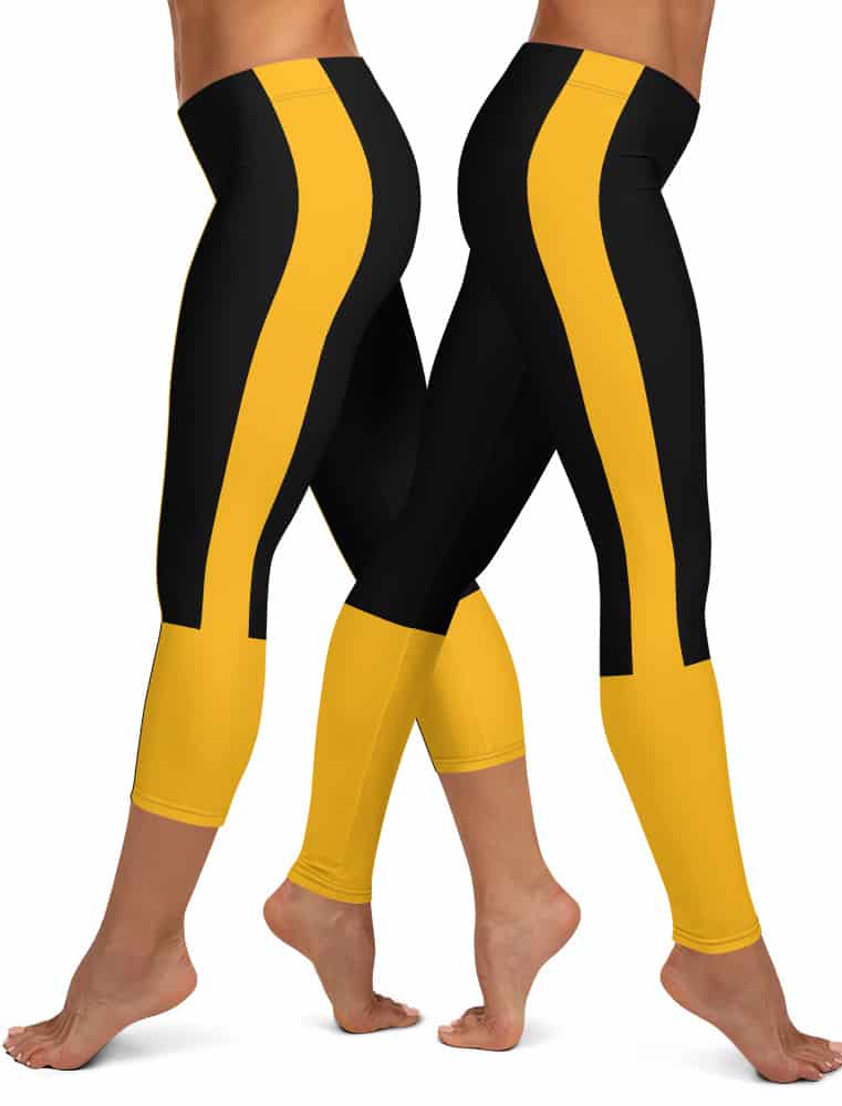 Foco Pittsburgh Steelers Nfl Womens Solid Big Wordmark Leggings